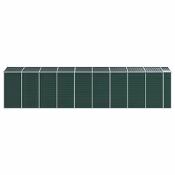 vidaXL Garden Shed Outdoor Storage Shed Patio Yard Tool Shed Galvanised Steel - green, 191 x 810 x 198 cm - Additional view 5