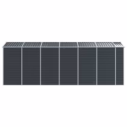 vidaXL Garden Shed Outdoor Storage Shed Patio Yard Tool Shed Galvanised Steel - anthracite, 191 x 555 x 198 cm - Additional view 5