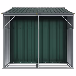 vidaXL Garden Shed Metal Shed Outdoor Storage Shed Anthracite Galvanised Steel - green, 277 x 192.5 x 179 cm - Additional view 6