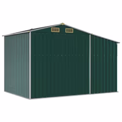vidaXL Garden Shed Metal Shed Outdoor Storage Shed Anthracite Galvanised Steel - green, 277 x 192.5 x 179 cm - Additional view 7
