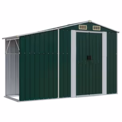 vidaXL Garden Shed Metal Shed Outdoor Storage Shed Anthracite Galvanised Steel - green, 277 x 279 x 179 cm - Additional view 7