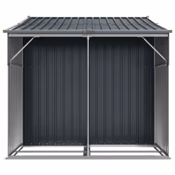 vidaXL Garden Shed Metal Shed Outdoor Storage Shed Anthracite Galvanised Steel - anthracite, 277 x 192.5 x 179 cm - Additional view 5