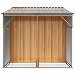 vidaXL Garden Shed Metal Shed Outdoor Storage Shed Anthracite Galvanised Steel - light brown, 277 x 192.5 x 179 cm - Additional view 2