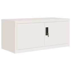 vidaXL File Cabinet Storage Cabinet Office Filing Cabinet Storage Unit Steel - white, 90 x 40 x 110 cm - Additional view 2