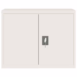 vidaXL File Cabinet Storage Cabinet Office Filing Cabinet Storage Unit Steel - white, 90 x 40 x 110 cm - Additional view 7