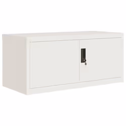 vidaXL File Cabinet Storage Cabinet Office Filing Cabinet Storage Unit Steel - white, 90 x 40 x 130 cm - Additional view 6
