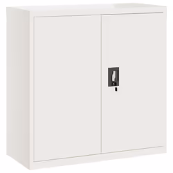 vidaXL File Cabinet Storage Cabinet Office Filing Cabinet Storage Unit Steel - white, 90 x 40 x 130 cm - Additional view 9