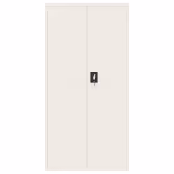 vidaXL File Cabinet Storage Cabinet Office Filing Cabinet Storage Unit Steel - white, 90 x 40 x 220 cm - Additional view 7