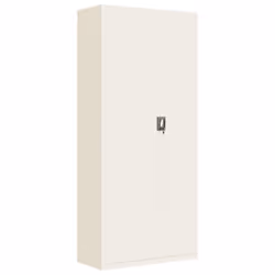 vidaXL File Cabinet Storage Cabinet Office Filing Cabinet Storage Unit Steel - white, 90 x 40 x 240 cm - Additional view 2