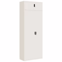 vidaXL File Cabinet Storage Cabinet Office Filing Cabinet Storage Unit Steel - white, 90 x 40 x 240 cm - Additional view 4