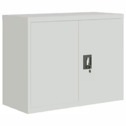 vidaXL File Cabinet Storage Cabinet Office Filing Cabinet Storage Unit Steel - light grey, 90 x 40 x 110 cm - Additional view 6