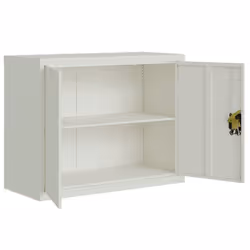 vidaXL File Cabinet Storage Cabinet Office Filing Cabinet Storage Unit Steel - light grey, 90 x 40 x 110 cm - Additional view 8