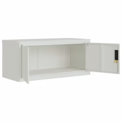 vidaXL File Cabinet Storage Cabinet Office Filing Cabinet Storage Unit Steel - light grey, 90 x 40 x 130 cm - Additional view 6