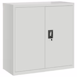 vidaXL File Cabinet Storage Cabinet Office Filing Cabinet Storage Unit Steel - light grey, 90 x 40 x 130 cm - Additional view 7