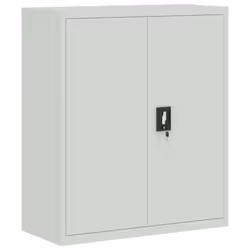 vidaXL File Cabinet Storage Cabinet Office Filing Cabinet Storage Unit Steel - light grey, 90 x 40 x 145 cm - Additional view 6