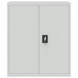 vidaXL File Cabinet Storage Cabinet Office Filing Cabinet Storage Unit Steel - light grey, 90 x 40 x 145 cm - Additional view 7