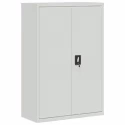 vidaXL File Cabinet Storage Cabinet Office Filing Cabinet Storage Unit Steel - light grey, 90 x 40 x 180 cm - Additional view 7