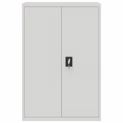 vidaXL File Cabinet Storage Cabinet Office Filing Cabinet Storage Unit Steel - light grey, 90 x 40 x 180 cm - Additional view 8