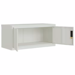 vidaXL File Cabinet Storage Cabinet Office Filing Cabinet Storage Unit Steel - light grey, 90 x 40 x 220 cm - Additional view 4