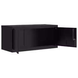 vidaXL File Cabinet Storage Cabinet Office Filing Cabinet Storage Unit Steel - black, 90 x 40 x 130 cm - Additional view 5