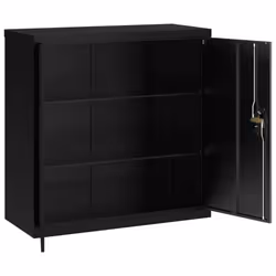 vidaXL File Cabinet Storage Cabinet Office Filing Cabinet Storage Unit Steel - black, 90 x 40 x 130 cm - Additional view 9