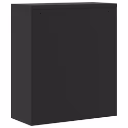 vidaXL File Cabinet Storage Cabinet Office Filing Cabinet Storage Unit Steel - black, 90 x 40 x 145 cm - Additional view 9