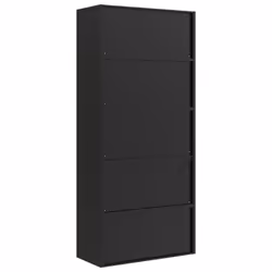 vidaXL File Cabinet Storage Cabinet Office Filing Cabinet Storage Unit Steel - black, 90 x 40 x 240 cm - Additional view 10
