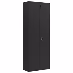 vidaXL File Cabinet Storage Cabinet Office Filing Cabinet Storage Unit Steel - black, 90 x 40 x 240 cm - Additional view 3