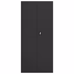 vidaXL File Cabinet Storage Cabinet Office Filing Cabinet Storage Unit Steel - black, 90 x 40 x 240 cm - Additional view 8