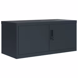 vidaXL File Cabinet Storage Cabinet Office Filing Cabinet Storage Unit Steel - anthracite, 90 x 40 x 110 cm - Additional view 2