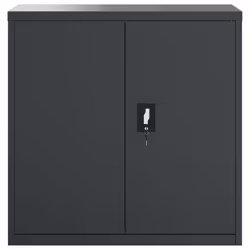 vidaXL File Cabinet Storage Cabinet Office Filing Cabinet Storage Unit Steel - anthracite, 90 x 40 x 130 cm - Additional view 2