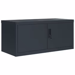 vidaXL File Cabinet Storage Cabinet Office Filing Cabinet Storage Unit Steel - anthracite, 90 x 40 x 145 cm - Additional view 2