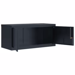 vidaXL File Cabinet Storage Cabinet Office Filing Cabinet Storage Unit Steel - anthracite, 90 x 40 x 145 cm - Additional view 4