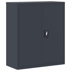vidaXL File Cabinet Storage Cabinet Office Filing Cabinet Storage Unit Steel - anthracite, 90 x 40 x 145 cm - Additional view 6