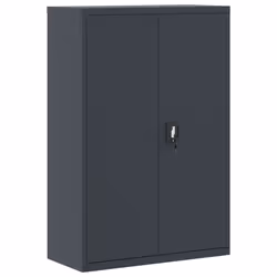 vidaXL File Cabinet Storage Cabinet Office Filing Cabinet Storage Unit Steel - anthracite, 90 x 40 x 180 cm - Additional view 6