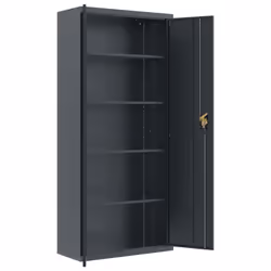 vidaXL File Cabinet Storage Cabinet Office Filing Cabinet Storage Unit Steel - anthracite, 90 x 40 x 240 cm - Additional view 9