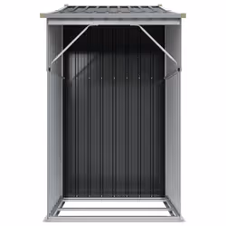 vidaXL Garden Shed Metal Shed Outdoor Storage Shed Anthracite Galvanised Steel - anthracite, 277 x 93 x 179 cm - Additional view 6
