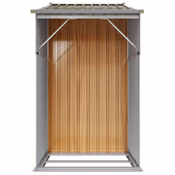 vidaXL Garden Shed Metal Shed Outdoor Storage Shed Anthracite Galvanised Steel - light brown, 277 x 93 x 179 cm - Additional view 6