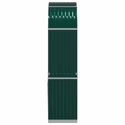 vidaXL Log Holder Firewood Rack Log Stand Wood Storage Green Galvanised Steel - Additional view 4