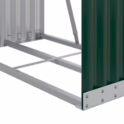 vidaXL Log Holder Firewood Rack Log Stand Wood Storage Green Galvanised Steel - Additional view 6