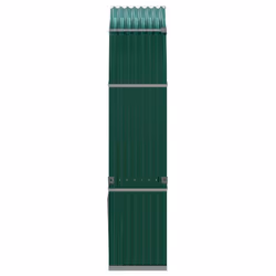 vidaXL Log Holder Firewood Rack Log Stand Wood Storage Green Galvanised Steel - Additional view 4