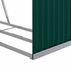 vidaXL Log Holder Firewood Rack Log Stand Wood Storage Green Galvanised Steel - Additional view 6