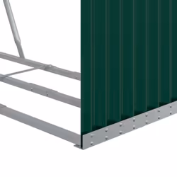 vidaXL Log Holder Firewood Rack Log Stand Wood Storage Green Galvanised Steel - Additional view 6
