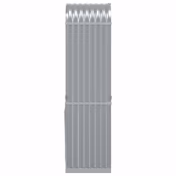 vidaXL Log Holder Firewood Rack Log Wood Storage Light Grey Galvanised Steel - Additional view 4