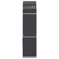 vidaXL Log Holder Firewood Rack Log Wood Storage Anthracite Galvanised Steel - Additional view 4