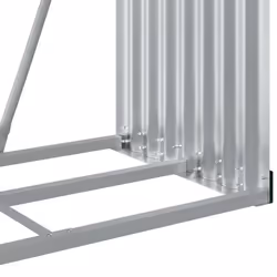 vidaXL Log Holder Firewood Rack Log Wood Storage Anthracite Galvanised Steel - Additional view 7