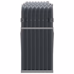 vidaXL Log Holder Firewood Rack Log Wood Storage Anthracite Galvanised Steel - Additional view 4