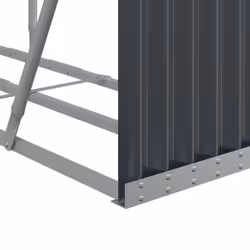 vidaXL Log Holder Firewood Rack Log Wood Storage Anthracite Galvanised Steel - Additional view 6