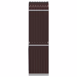 vidaXL Log Holder Firewood Rack Log Stand Wood Storage Brown Galvanised Steel - Additional view 4