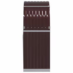 vidaXL Log Holder Firewood Rack Log Stand Wood Storage Brown Galvanised Steel - Additional view 4